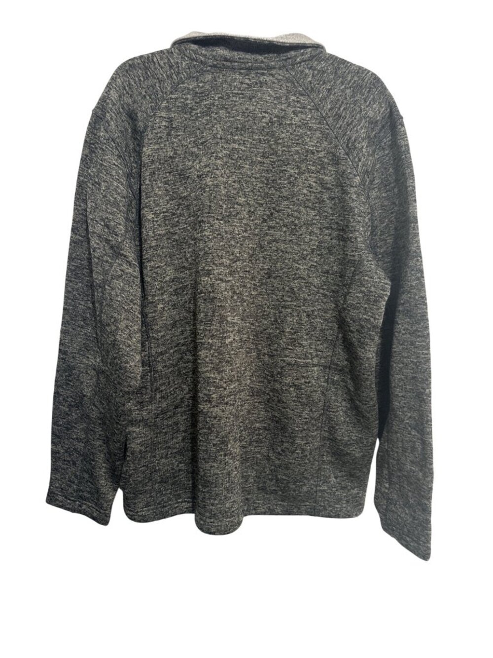 Eddie Bauer Mens Heathered Gray 1/4 Zip Sweater Fleece Pullover Large - Picture 2 of 9